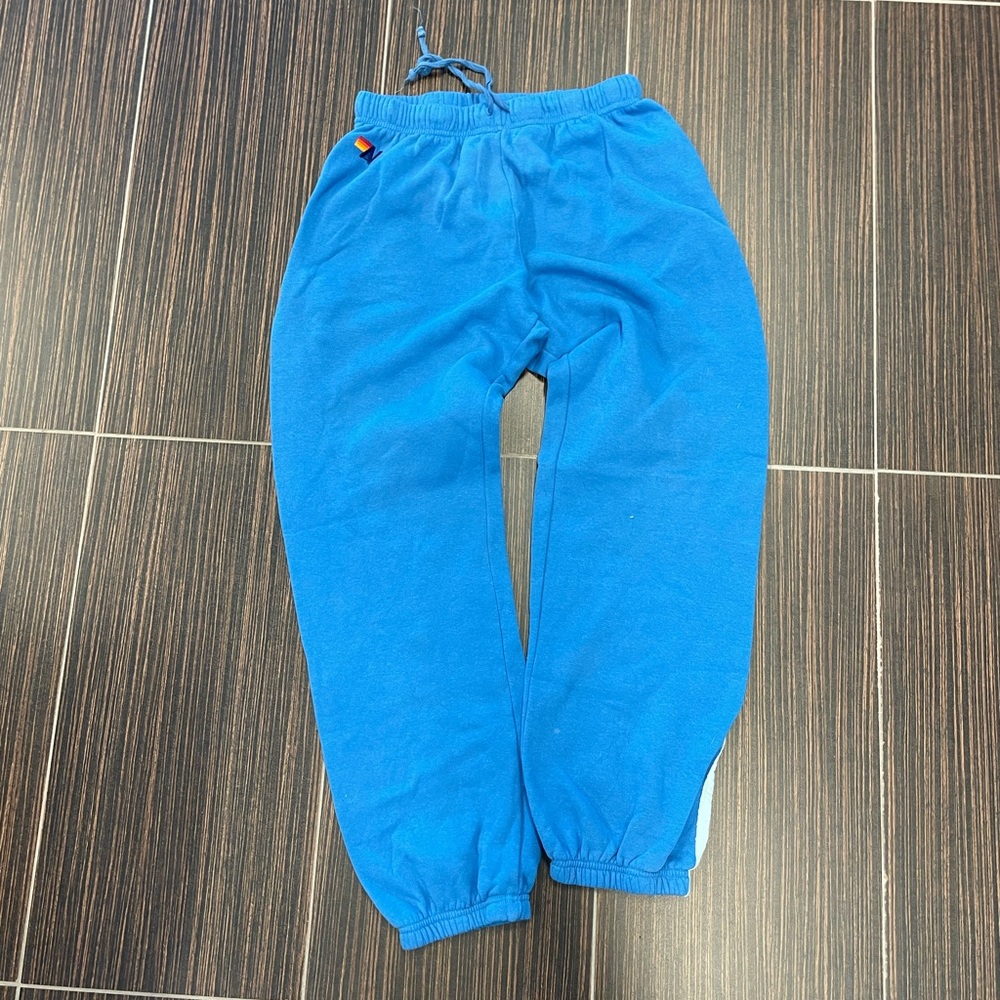 Aviator Nation Blue Striped Sweats